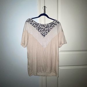 bibi cheetah print top - size: m NWOT